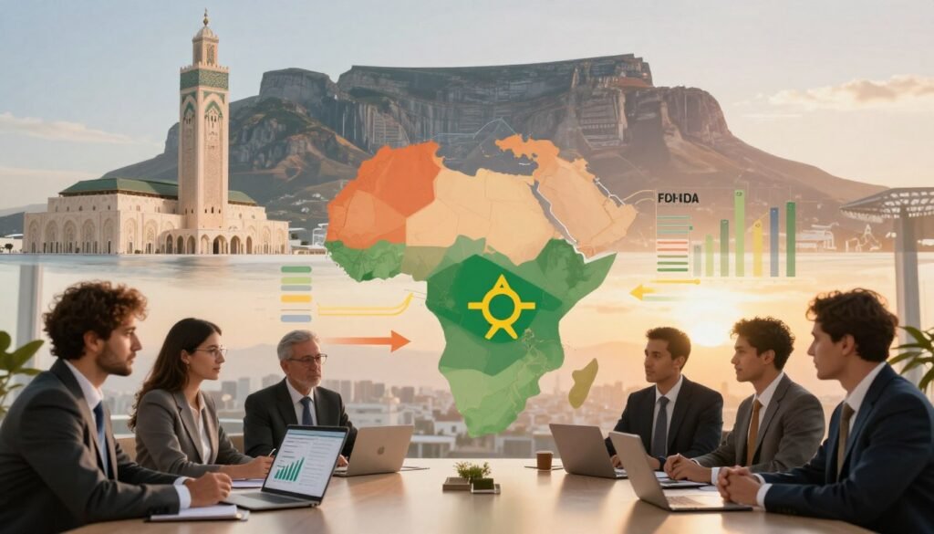 Morocco FDI and South Africa investment trends